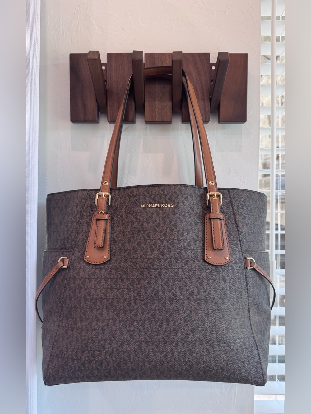 Michael Kors Dark Brown Signature Tote